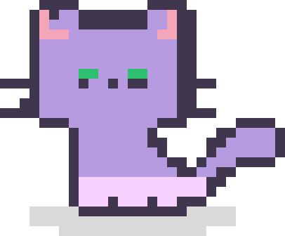 Lilac Socks CatPeg pixel cat