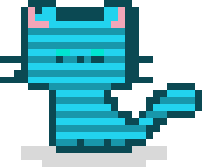 Cyber Tabby CatPeg pixel cat